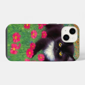 Coque Pour iPhone 14 Chat smoking Gustav Klimt (Verso Horizontal)