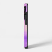 Coque Pour iPhone 14 Chat Violet de Style Van Gogh (Côté gauche)