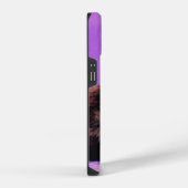 Coque Pour iPhone 14 Chat Violet de Style Van Gogh (Côté droit)