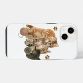 Coque Pour iPhone 14 Chats (Verso Horizontal)