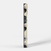Coque Pour iPhone 14 Chats Chevrons Beige (Côté droit)