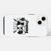 Coque Pour iPhone 14 Chats encadrés.w (Verso Horizontal)