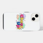 Coque Pour iPhone 14 Cheer Up Minimalist Phone Case (Verso Horizontal)