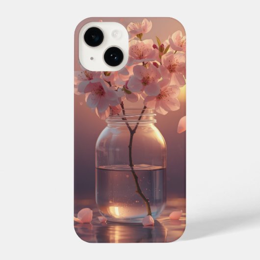 Coque Pour iPhone 14 Cherry Blossom Serenity – Elegant Sakura Branch i (Verso)