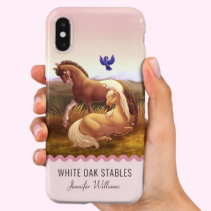 Coque Pour iPhone 14 Cheval Appaloosa et Palomino