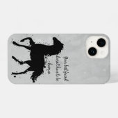 Coque Pour iPhone 14 Cheval équitation Animal Nature Citation Dit (Verso Horizontal)