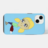 Coque Pour iPhone 14 chibi foxy fille (Verso Horizontal)