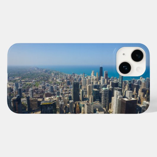 Coque Pour iPhone 14 Chicago De Au-Dessus Coque-Mate coque iphone (Verso (horizontal))