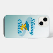 Coque Pour iPhone 14 Chick de ski #3 (Verso Horizontal)