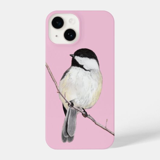 Coque Pour iPhone 14 Chickadee (Verso)