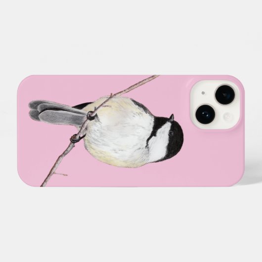 Coque Pour iPhone 14 Chickadee (Verso Horizontal)