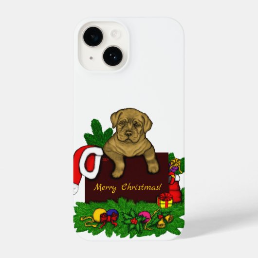 Coque Pour iPhone 14 Chiffre XMas (Verso)