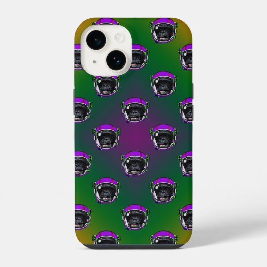 Coque Pour iPhone 14 Chimp. spatial (Verso)