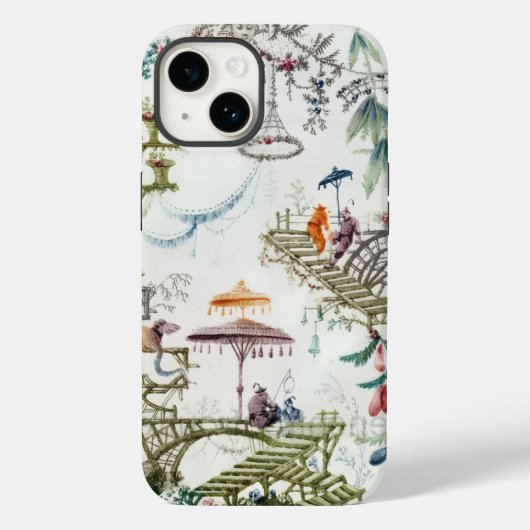 Coque Pour iPhone 14 Chinoiserie coque iphone Asiatique (Verso)