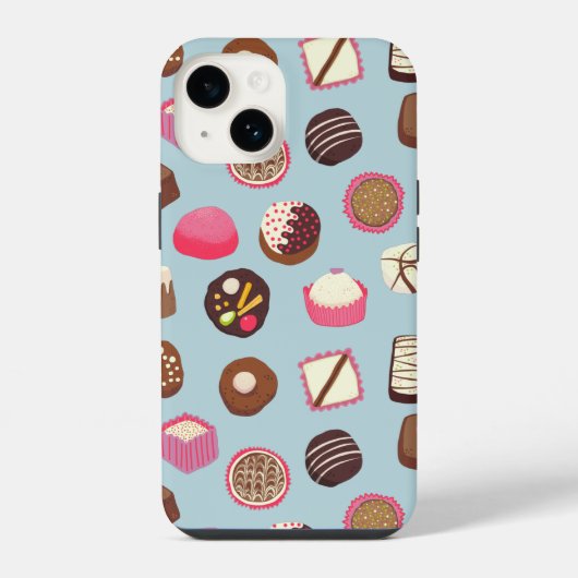 Coque Pour iPhone 14 Chocolat confiserie (Verso)
