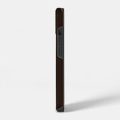 Coque Pour iPhone 14 Chocolat foncé, Brown solide, Brown foncé (Côté gauche)