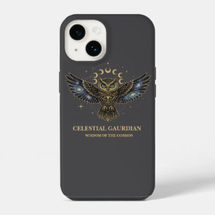 Coque Pour iPhone 14 Chouette céleste Gardien cosmique