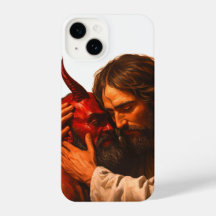 Christ embrasser Lucifer