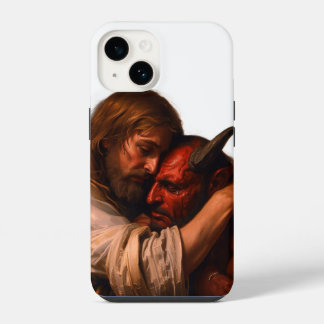 Coque Pour iPhone 14 Christ Love Lucifer