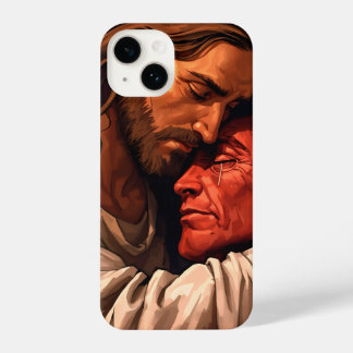 Coque Pour iPhone 14 Christ réconfortant Lucifer coque iphone