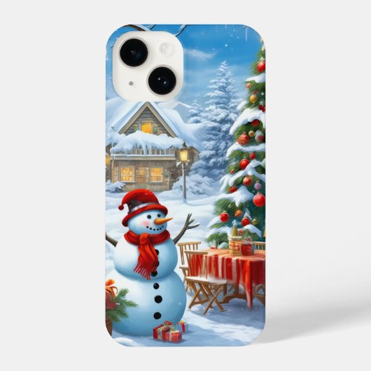 Coque Pour iPhone 14 Christmas phone case (Verso)