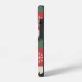 Coque Pour iPhone 14 Christmas trees and white snow (Côté gauche)