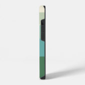 Coque Pour iPhone 14 Cinq nuances de bloc vert (Côté gauche)