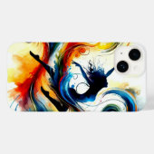 Coque Pour iPhone 14 Circle Dance fille iPhone 14 Coque (Verso (horizontal))