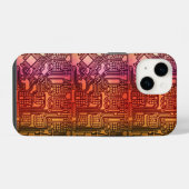 Coque Pour iPhone 14 Circuit de Steampunk (Verso Horizontal)