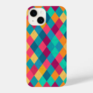 Coque Pour iPhone 14 Circus Multicolor Rhombus
