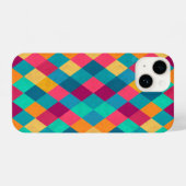 Coque Pour iPhone 14 Circus Multicolor Rhombus (Verso Horizontal)