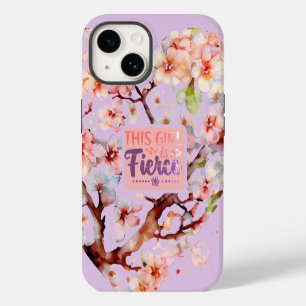 Coque Pour iPhone 14 Citation botanique vintage Cette fille est fière