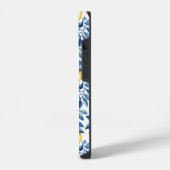 Coque Pour iPhone 14 Citron bleu jaune (Côté gauche)