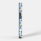 Coque Pour iPhone 14 Citron bleu jaune (Côté droit)