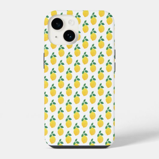 Coque Pour iPhone 14 Citron simple (Verso)