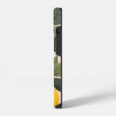 Coque Pour iPhone 14 Citrons dorés sur fond vert (Côté gauche)