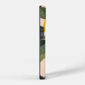 Coque Pour iPhone 14 Citrons dorés sur fond vert (Côté droit)