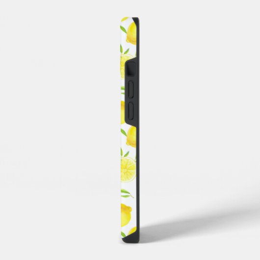 Coque Pour iPhone 14 Citrons et feuilles (Côté gauche)