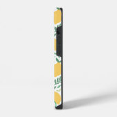 Coque Pour iPhone 14 Citrons funky et feuilles Chic (Côté gauche)