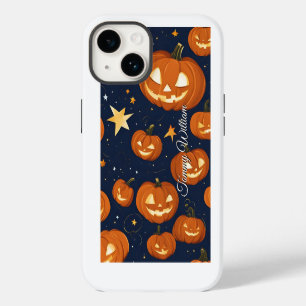 Coque Pour iPhone 14 Citrouilles Souriantes Mignonnes Pour Halloween