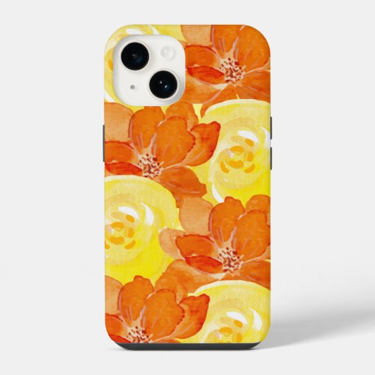 Coque Pour iPhone 14 Citrus & Floral (Verso)