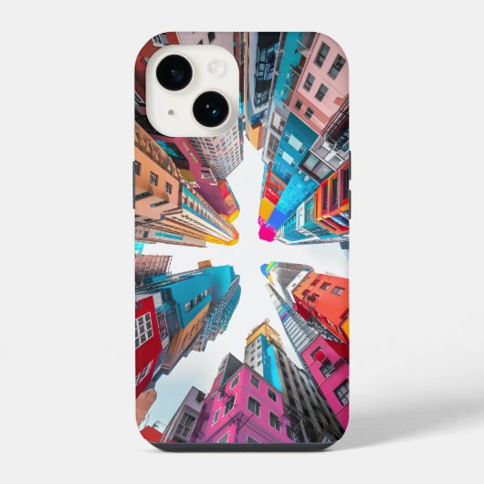 Coque Pour iPhone 14 Cityscape Phone Case tout iphone moderne et dynami (Verso)