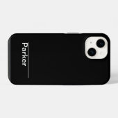 Coque Pour iPhone 14 Classique Minimaliste Noir et Blanc (Verso Horizontal)