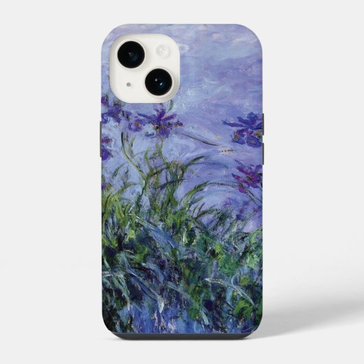 Coque Pour iPhone 14 Claude Monet Lilas Iris  (Verso)