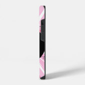 Coque Pour iPhone 14 Cochon de Ninja rose (Côté gauche)