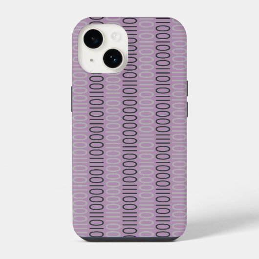 Coque Pour iPhone 14 CODE BINAIRE sur n'importe quelle couleur (Verso)