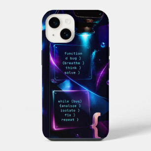 Coque Pour iPhone 14 Code de correction de bogue de codage Cyberpunk  