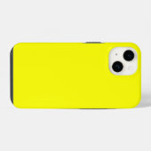 Coque Pour iPhone 14 Code hexadécimal du jaune néon FFFF01 (Verso Horizontal)