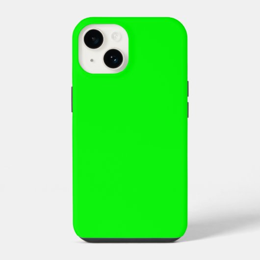 Coque Pour iPhone 14 Code hexadécimal du vert néon 00FF00 Étui Samsung (Verso)