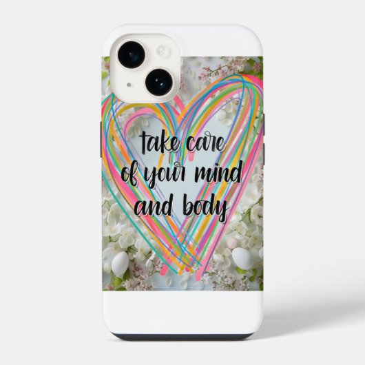 Coque Pour iPhone 14 Cœur sain  (Verso)